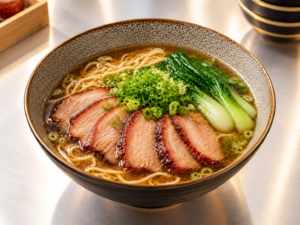 Ramen en soupe au porc Char Siu