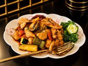 Poulet à la sauce piquante
