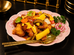 Poisson à la sauce aigre-douce